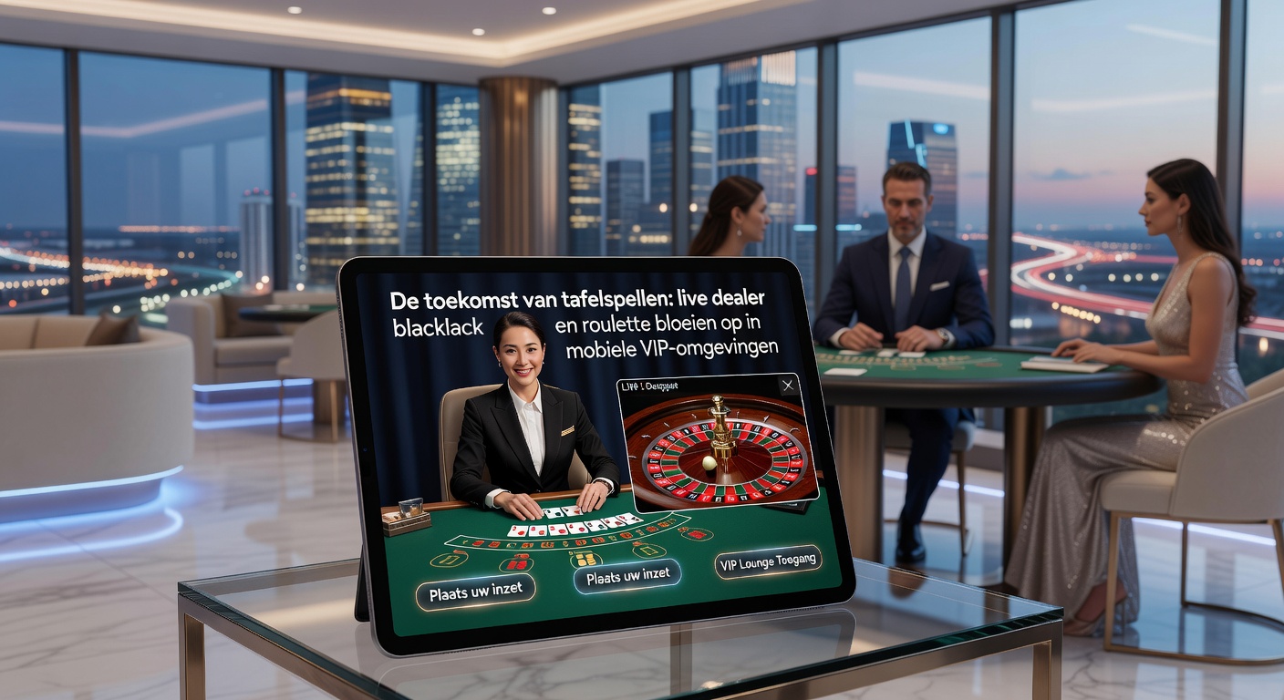 Mobiele roulette wiel met live dealer in een VIP-setting op een Nederlands gelicenseerd platform, inclusief chat en hoge inzetten