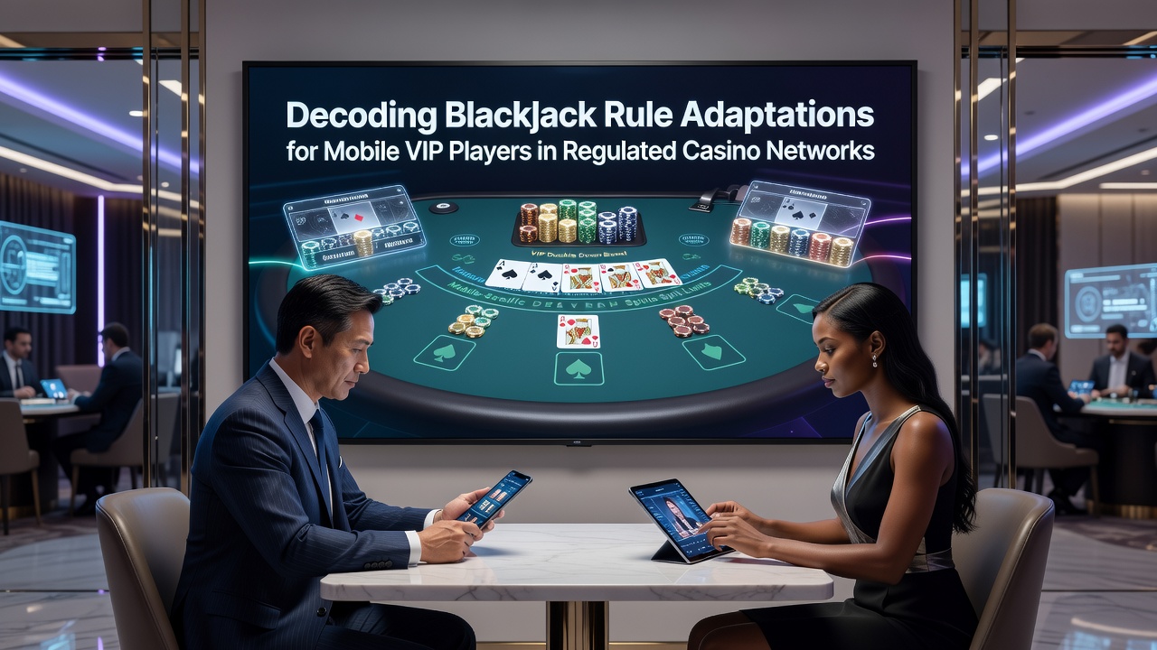 Mobiele blackjack interface met VIP aanpassingen in een gereguleerd casino netwerk