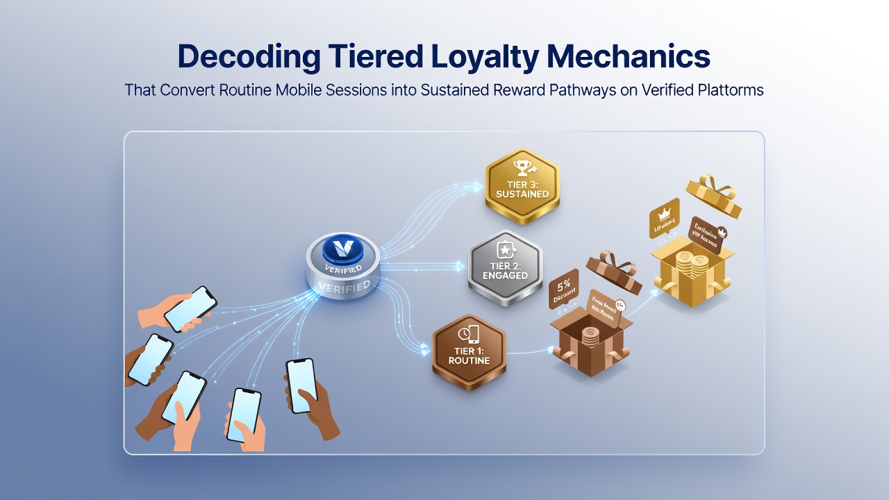 Mobiele casino app interface met weergave van loyaliteitspunten en beloningsniveaus