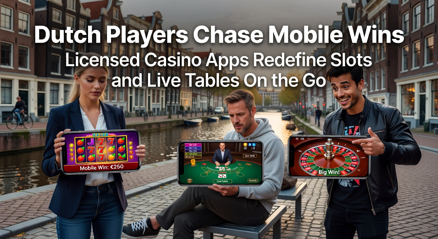 Nederlandse speler geniet van mobiele slots in een gelicenseerde casino app, met levendige graphics en winmeldingen op een smartphone-scherm