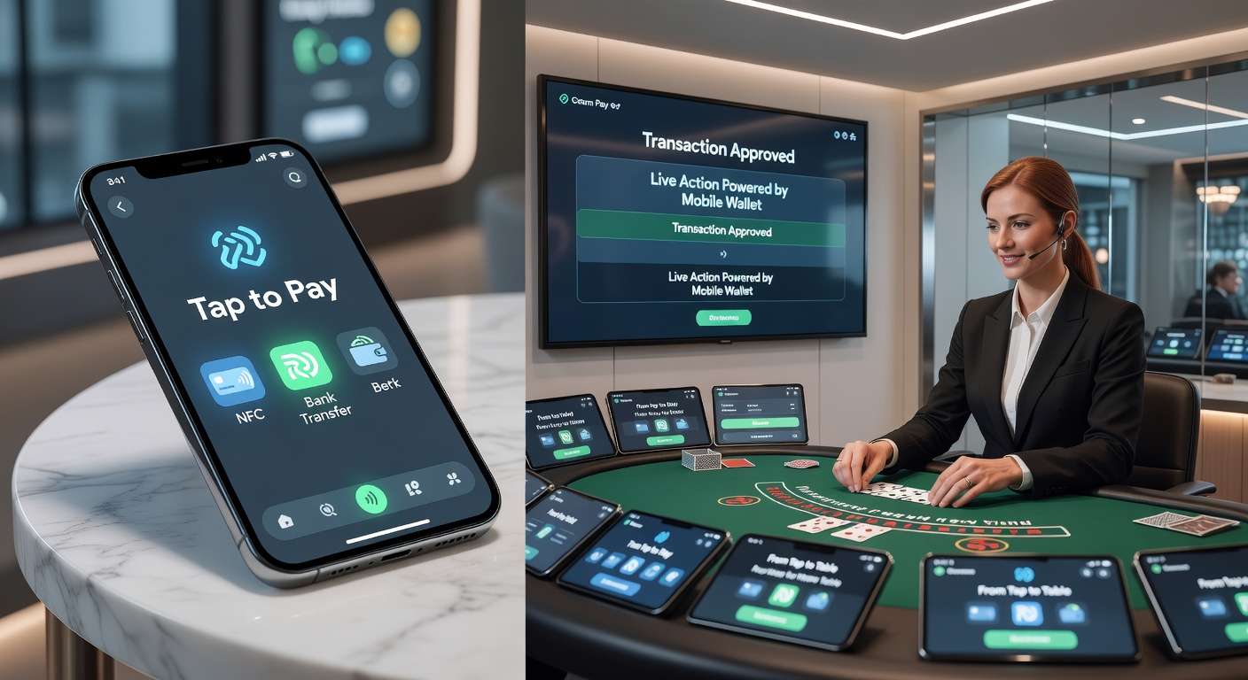 Live roulette dealer op mobiel scherm met iDEAL betalingsbevestiging en snelle depositknop