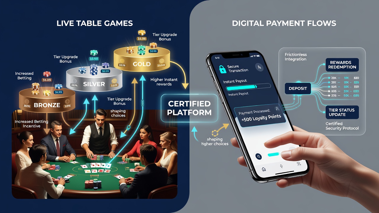 Digitale betalingsmethoden en beloningsniveaus bij KSA-gelicentieerde casino's