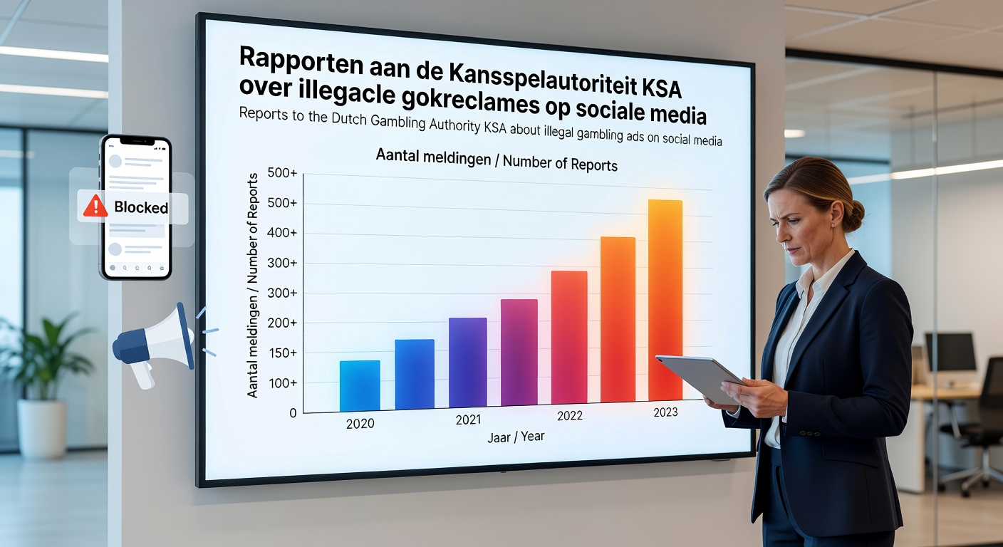 Staatssecretaris Claudia van Bruggen bespreekt maatregelen tegen illegale gokreclames tijdens een bijeenkomst met de KSA, met focus op websiteblokkades