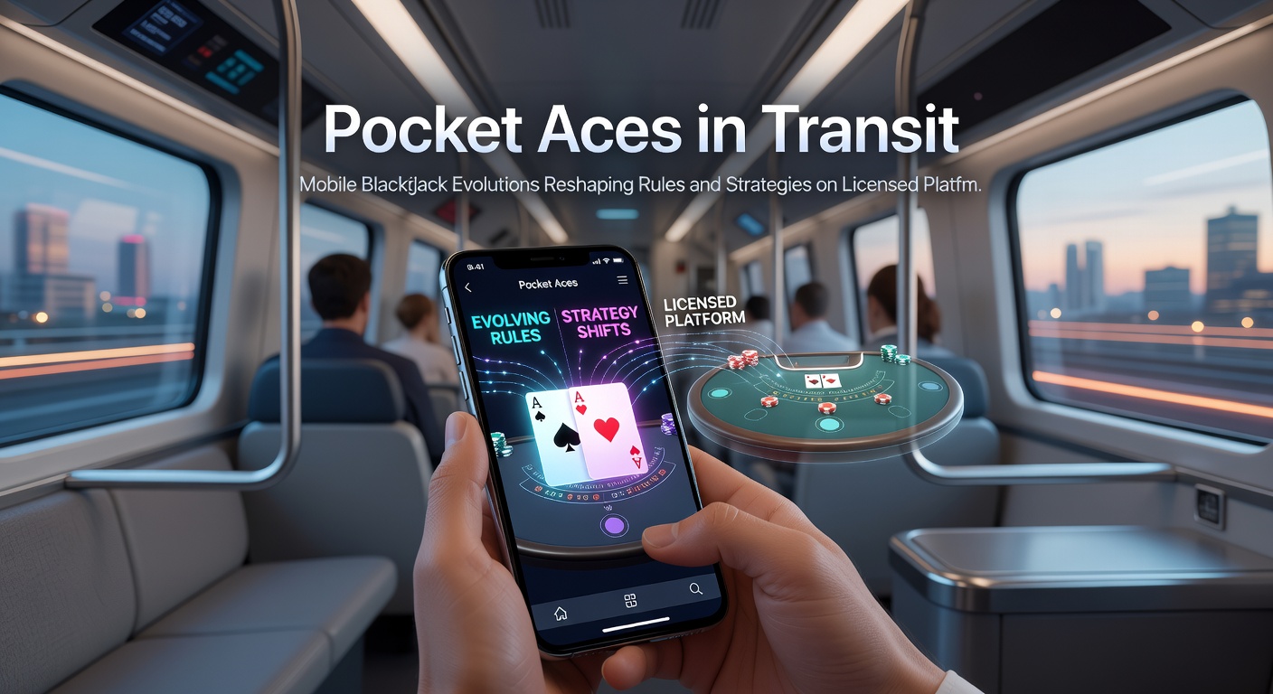 Speler houdt smartphone vast tijdens een intense mobiele blackjack-sessie met live dealer en side bet-actie